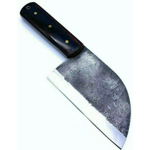 Cuchillo de Cocina Multifuncional Burraq OEM, Hecho a Mano, de Acero al Carbono de Grado Industrial, con Funda de Cuero, para Uso en la Cocina, BEC-CC75 - Product Image 4
