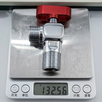 Robinet moderne avec poignée en aluminium pour chauffe-eau à gaz et inverseur de douchette à main