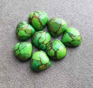 Turquoise Verte Naturelle en Forme de Cœur, Cabochon Calibré, Pierre Précieuse Libre pour Bijoux, Pierre de Guérison en Cristal - Product Image 5