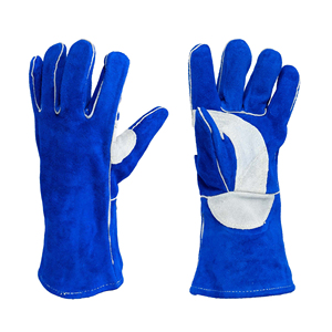Guantes de Soldadura Industriales de Cuero Vacuno Reforzado con Doble Palma, Protección de Seguridad para el Trabajo, Hechos en Pakistán - Product Image 6