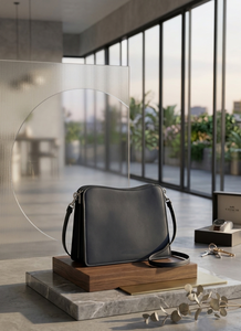 Bolso Bandolera de Piel Sintética para Mujer, Diseño Minimalista y de Lujo, Impermeable, Forro de Algodón, Cierre de Cremallera, Correa Única para Uso Diario - Product Image 2