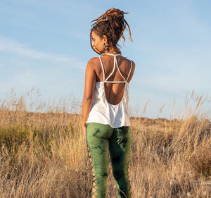 Top Boho con Espalda Descubierta y Diseño de Tirantes, Ligero, Esencial para Festivales de Verano, Camisa Cómoda de Estilo Bohemio - Product Image 4