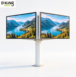 High Brightness IP65 Double Sided Unipole LED Billboard P6 P8 P10 Full Color Outdoor Roadside Digital Adv LED Display Screen - Product Image 1