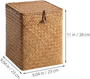 Seagrass <b>Storage</b> <b>Basket</b> Box with Lid Handmade <b>Storage</b> <b>Basket</b> Wholesale eco-friendly Made in Viet Nam - Product Image 5