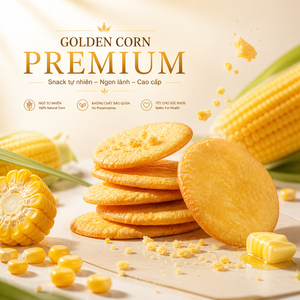 |Sampling Service| Irresistibly Gourmet Crunchy Crispy Corn Crackers 228g Healthy Snack-Wholesale Supply Vietnam Factory - Product Image 1