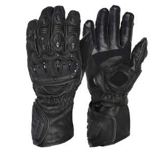 High Quality Leather Motorbike Gloves for Men and Women with Breathable Fabric <b>Comfortable</b> Grip and Full Finger Protection - Product Image 4