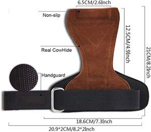 Gants de musculation et d'entraînement de fitness avec paume antidérapante et sangles réglables pour hommes et femmes - Product Image 4