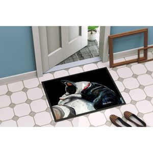 Nuevo felpudo Boston Terrier Spot Sun antideslizante lavable de pila baja 18H X 27W alfombra de entrada interior y exterior para puerta delantera - Product Image 4