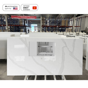 ตู้หินควอตซ์เทียมบนตู้ครัวขนาด0นิ้วทำจากหินอ่อนเลียนแบบสไตล์วิลล่าวิศวกรรมที่อยู่อาศัย - Product Image 2