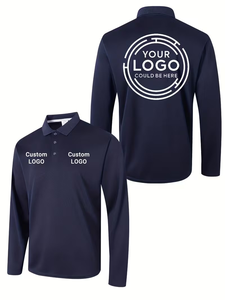 Chemises décontractées à manches courtes pour hommes, personnalisées, en jersey polyester/coton écologique 220g, boutonnées, imprimées numériquement, séchage rapide - Product Image 2