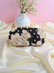 Bolso de Mano de Lujo con Bordado Estampado, Bolso de Noche para Mujer, Diseño de Diseñador, para Novia, Boda - Product Image 2