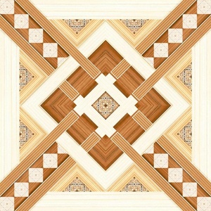 Ceramic Digital 400x400mm Wood Flooring Tiles Glazed Marble Look Carpet Design For Hall Kitchen Bathroom Sensory Floor Tile - Product Image 4