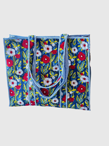 Sac fourre-tout en coton brodé de fleurs, style bohème, ouvert en haut, pour toutes les saisons, sac de shopping - Product Image 2
