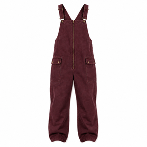 Salopette de travail directe usine avec bretelles réglables, poches cargo sécurisées et coutures renforcées – Pantalon utilitaire - Product Image 1