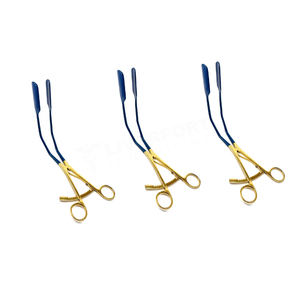 ชุดเครื่องมือผ่าตัดทางนรีเวช 3 ชิ้น ใบมีดดึงผนังด้านข้างสแตนเลสคุณภาพสูง ขนาด 1" x 2" เคลือบสีน้ำเงินทอง ได้รับมาตรฐาน CE - Product Image 1