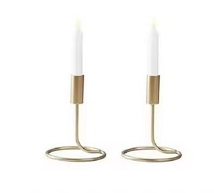 Support à bougie en métal créatif, élégant, pour la décoration intérieure de la maison - Product Image 2