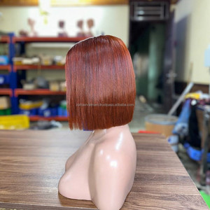 Wholesale Vietnamese Virgin Human Hair HD Lace Front Glueless <b>Wigs</b> French/ Lace <b>Short</b> for Bob <b>Wig</b> Customizable - Product Image 1
