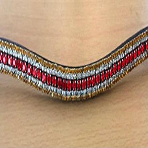 Leather Horse brow band Bling Crystal Horse English <b>Bridle</b> Designer Look 5 Rows Crystal brow band Choice of Crystal Colors - Product Image 4