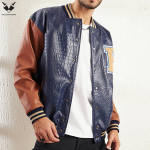 2026 Customized Contrast Color Men Outer Wear Comfortable Different Size Winter Wear For Adult College Baseball Varsity Jacket - Product Image 3
