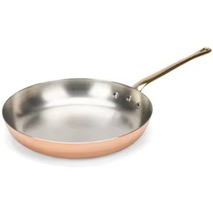 Poêle à frire élégante en acier inoxydable avec revêtement céramique gris clair, idéale pour une cuisson saine sans huile - Product Image 6
