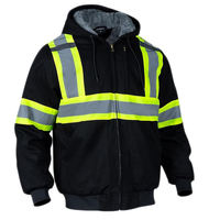 Chaqueta de Seguridad Reflectante Impermeable Personalizada, Antibacteriana, con Detección de Agujas, Forro Polar, Alta Visibilidad, Ropa de Trabajo Industrial de Microfibra