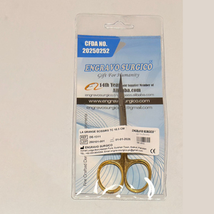 Ciseaux chirurgicaux en gros, nouveau stock, haute qualité, dorés, pour gencives, micro-instruments dentaires, La Grange Scissor TC 10.5CM - Product Image 6