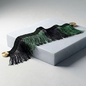 Black Green Polyester Tassel Fringe Trim Lace Gimp Decorative Edge for Garment Curtain <b>Dance</b> <b>Dress</b> - Product Image 1