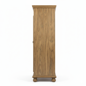 Premium Quality Hand Carved Solid Wood Double Door <b>Wardrobe</b> with Majestic Branches Panel Design for Bedroom at Export Price - Product Image 3
