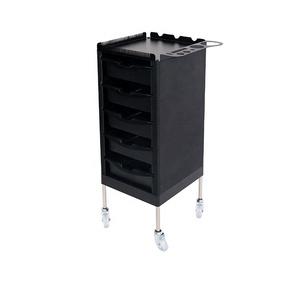 Multi-Functional Modern Stainless Steel Hair Salon Storage <b>Trolley</b> Cart with Heavy-Duty Design - Product Image 2