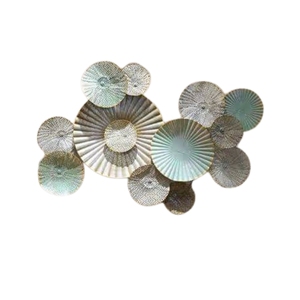 Nordic Style Luxury Metal <b>Wall</b> Art - Creative Leaf <b>Wall</b> Sculptures - 3D Iron Flower <b>Wall</b> <b>Decorations</b> for Luxury Interior - Product Image 5
