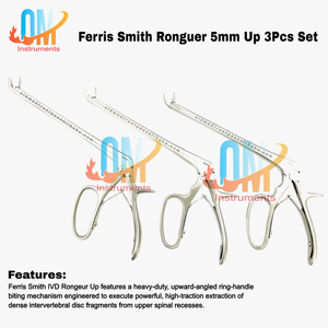 Pinza Kerrison Ferris-Smith Bite de 8 pulgadas con eje de 5 mm, juego sólido para cirugía de columna vertebral en quirófano Acero Inoxidable de Grado Médico |   OldMed - Product Image 1