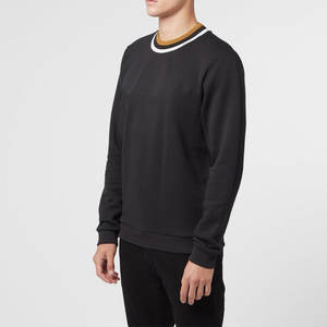 Sweat-shirts pour hommes en coton mélangé épais et chaud pour l'hiver, avec logo personnalisé sur le devant, séchage rapide, col rond, coupe classique - Product Image 5