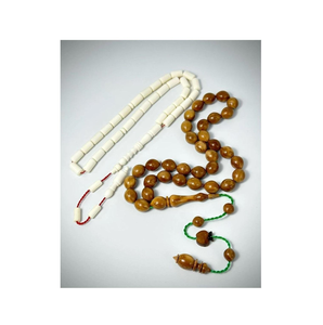 Tasbih de luxe haut de gamme en os de chameau naturel poli, 33 perles, écologique, couleur personnalisée, cadeau de Ramadan pour musulmans, Inde - Product Image 6