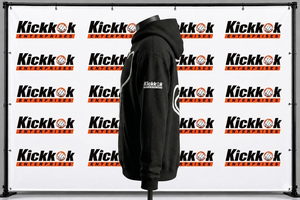 Sweat-shirt à capuche doublé pour homme KickkOk, 100% coton, molleton français, coupe classique, noir uni, respirant, vêtements décontractés pour l'hiver - Product Image 4