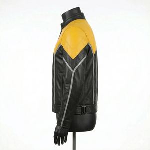 High Quality Custom Made Motorcycle Racing Leather <b>Jacket</b> for <b>Men</b> Breathable Design for <b>Summer</b> and Winter Motorbike Riding - Product Image 2