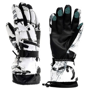Guantes Impermeables para la Nieve, para Actividades Invernales al Aire Libre, Guantes Cálidos para Esquí con Diseño Transpirable y Resistente a la Intemperie - Product Image 1