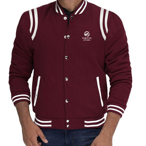 Blouson universitaire pour homme d'inspiration sportive, à col montant, léger, respirant, tendance, en tissu confortable, pour un style décontracté au quotidien - Product Image 5