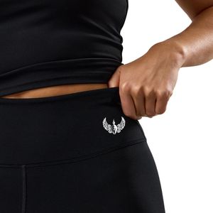 Legging noir taille haute de compression pour femme, pantalon de fitness extensible, tenue de sport et d'entraînement - Product Image 4