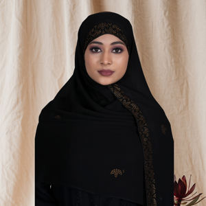 Hiyab de Chifón Premium con Borde de Pedrería, Elegante y Modesto, Velo Islámico Ligero y Transpirable para Uso Diario - Product Image 2