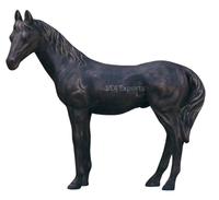 Sculpture de cheval royal grandeur nature, design traditionnel de luxe, faite à la main, pour décoration de mariage, statue d'entrée, présentation événementielle
