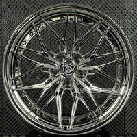 عجلات XINLAI المصنعة حسب الطلب، 2/3 قطع، 5x112 5x114.3 5x120، مقاس 19 20 21 بوصة، جنوط كروم متعددة الأذرع عميقة الحواف لسيارة بورش كايين