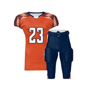 Camiseta de Fútbol Americano Personalizada para Hombre, Impresión por Transferencia de Calor, Tela de Malla, Mangas Cortas, Correa Ajustable, Talla Grande, Personalizada para Jugador - Product Image 2