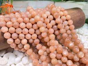 ลูกปัดหินซันสโตนธรรมชาติทรงกลมเรียบ ขนาด 4 มม. 6 มม. 8 มม. 10 มม. 12 มม. สำหรับทำเครื่องประดับ - Product Image 4