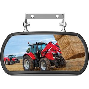 Espejo Retrovisor Lateral de Acero Inoxidable para Tractores, Montacargas, Camiones y Maquinaria Agrícola, Compatible con John Deere y Kubota - Product Image 1