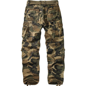 Camouflage Canvas <b>Cargo</b> Pants for Men Dark Wash Lightweight Breathable with Elastic Waist Designed for <b>Work</b> Outdoor Activities - Product Image 2