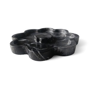 Bandeja Decorativa Redonda de Mármol Negro Zebra, con Forma Festoneada, Moderna, Segura, de Piedra Natural, para Servir, Decoración de Hogar de Lujo - Product Image 4