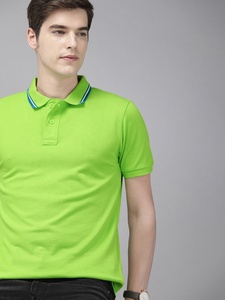 เสื้อกอล์ฟผู้ชายประสิทธิภาพสูง ผ้าฝ้าย 100% ปรับแต่งโลโก้ได้ ปักเต็มตัว พิมพ์ลาย ระบายอากาศได้ดี ผ้าเจอร์ซีย์ แขนสั้น - Product Image 3