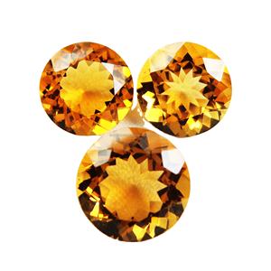 Citrine ronde 10mm à 12mm personnalisé pierres précieuses en vrac à la main fabrication de bijoux fins bricolage précieux rond 100% naturel jaune Citrine - Product Image 1