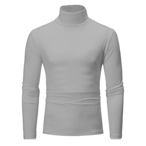 <b>Mens</b> <b>Turtle</b> High <b>Neck</b> Fashionwear Moisture Control Tech Fabric Long Sleeve Active Shirt Breathable Performance Outdoor Wear - Product Image 3