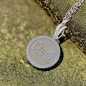 925 Sterling <b>Silver</b> Unisex Hip hop Style Custom Name Necklace Fine Jewelry Classic <b>Charm</b> Pendants Moissanite Iced Circle Letter - Product Image 3